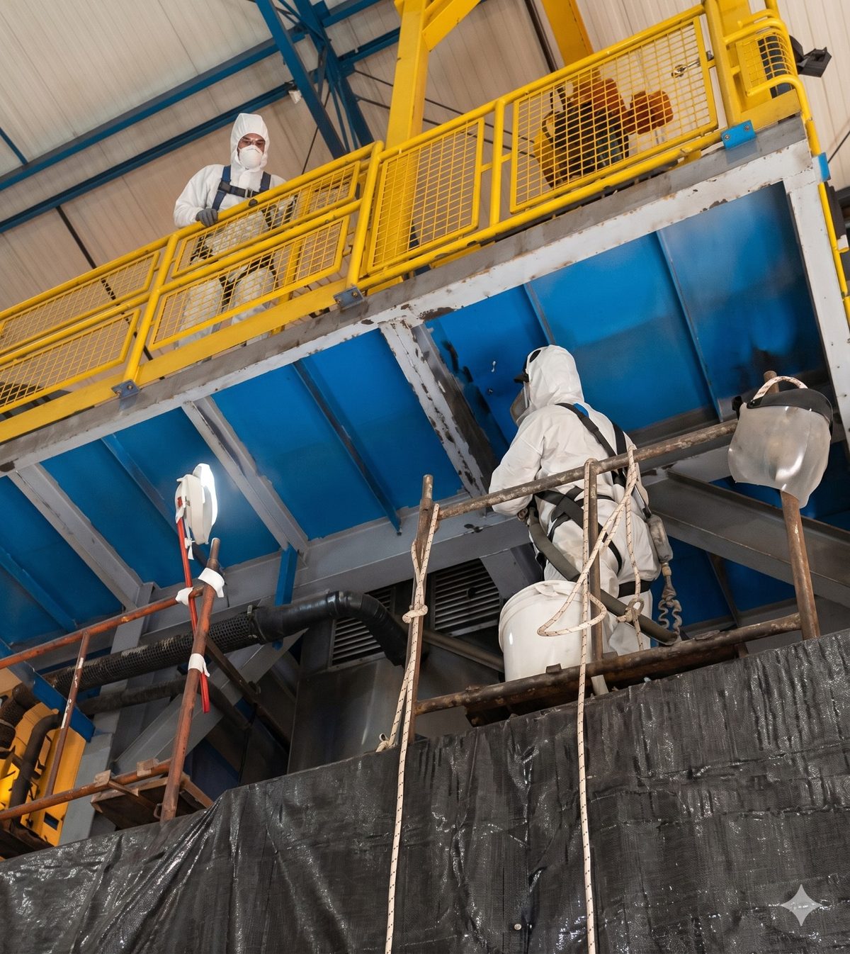 Jateamento de estruturas metálicas — RNEST Petrobras